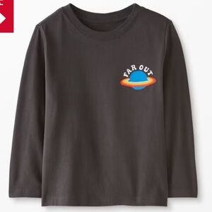 Hanna Andersson Charcoal Crew Neck Top